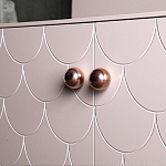 Дизайнерский комод розовый с фактурным фасадом Tiles варинант исполнения - 2 | Loft Concept в Новосибирске