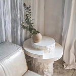 Дизайнерский журнальный стол цилиндрической формы фактурный Mylepen варинант исполнения - 3 | Loft Concept в Новосибирске