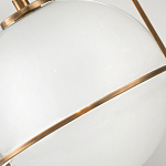 Подвесной светильник с белым плафоном в форме шара в арочной подвеске Hinkley варинант исполнения - 18 | Loft Concept в Новосибирске