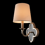 Бра с белым текстильным абажуром и фигурным основанием с зеркальной вставкой Vitorino варинант исполнения - 21 | Loft Concept в Новосибирске