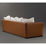 Элитарный современный диван Birmingham с кожаной спинкой варинант исполнения - 2 | Loft Concept в Новосибирске