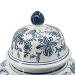 Ваза с крышкой и бело-синим цветочным узором Blue & White Ornament  варинант исполнения - 3 | Loft Concept в Новосибирске