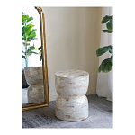 Приставной столик с мозаичным рисунком из раковин устриц Bone Inlay варинант исполнения - 5 | Loft Concept в Новосибирске