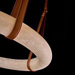 Люстра в форме обруча из натурального камня Minerals of Light варинант исполнения - 3 | Loft Concept в Новосибирске