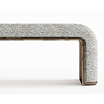 Банкетка Forli с элегантными латунными вставками  варинант исполнения - 2 | Loft Concept в Новосибирске