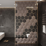 Гипсовая 3D панель с принтографией PM-30 варинант исполнения - 3 | Loft Concept в Новосибирске