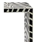 Консоль Дизайнерская Kenya Console ZEBRA Bone Inlay black варинант исполнения - 2 | Loft Concept в Новосибирске