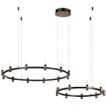 Люстра подвесная с цилиндрическими плафонами на двух круглых подвесах  Arnaut Light варинант исполнения - 4 | Loft Concept в Новосибирске