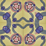 Плитка дизайнерская с узором Дива варинант исполнения - 2 | Loft Concept в Новосибирске