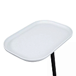 Столик приставной с прямоугольной серой столешницей Steel Stable Table варинант исполнения - 4 | Loft Concept в Новосибирске