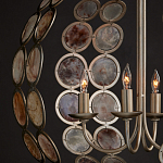 Люстра в форме шара с декором из круглых декоративных элементов Bright Shell Discs варинант исполнения - 4 | Loft Concept в Новосибирске