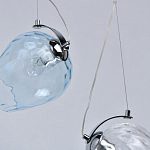 Люстра линейная с 5-ю разноцветными стеклянными плафонами Kaleido варинант исполнения - 8 | Loft Concept в Новосибирске