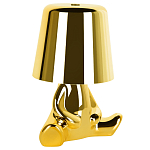 Настольная лампа фигурная золотого цвета с гладким абажуром Высота 16 см Sophia варинант исполнения - 2 | Loft Concept в Новосибирске