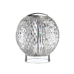 Настольная лампа с прозрачным шарообразным плафоном на цилиндрической подставке Crystal Globule варинант исполнения - 5 | Loft Concept в Новосибирске