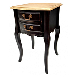 Тумба прикроватная из массива березы с 2-мя ящиками в стиле прованс Vintage варинант исполнения - 5 | Loft Concept в Новосибирске