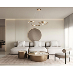 Люстра подвесная светодиодная в виде волнообразной ленты Ribbon Vortex варинант исполнения - 26 | Loft Concept в Новосибирске