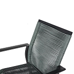 Стул темно-серый с высокой плетеной спинкой и сиденьем Braided Strength варинант исполнения - 8 | Loft Concept в Новосибирске