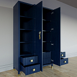 Большой шкаф с витриной Elsa Dreams Blue варинант исполнения - 3 | Loft Concept в Новосибирске