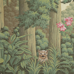 Обои ручная роспись Redwoods Sequoia colourway on Aurore scenic paper варинант исполнения - 1 | Loft Concept в Новосибирске