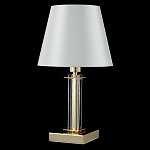 Настольная лампа с белым тканевым абажуром в форме конуса Laurent варинант исполнения - 8 | Loft Concept в Новосибирске