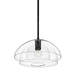 Подвесной светильник с прозрачным двойным стеклянным плафоном в форме купола и внутренней сферой Hinkley варинант исполнения - 1 | Loft Concept в Новосибирске