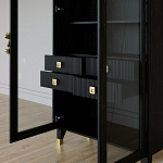 Дизайнерский шкаф витрина Elsa Dreams Black с 4-мя ящиками варинант исполнения - 8 | Loft Concept в Новосибирске