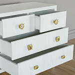 Бельевой Комод с 4 ящиками Elsa Dreams White варинант исполнения - 3 | Loft Concept в Новосибирске