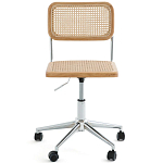 Офисный стул из ротанга на колёсах June Rattan Wicker Chair варинант исполнения - 2 | Loft Concept в Новосибирске
