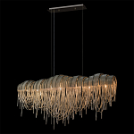 Люстра подвесная с металлическими дугами и длинными цепочками 115 см Atlantis Chain варинант исполнения - 10 | Loft Concept в Новосибирске