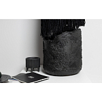 Напольная лампа черная с текстильными элементами "ЯРВИ" варинант исполнения - 6 | Loft Concept в Новосибирске