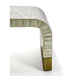 Стол журнальный Белый  BONE INLAY SIDE TABLE-Cream варинант исполнения - 3 | Loft Concept в Новосибирске