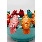 Декоративное дизайнерское блюдо разноцветные попугаи  варинант исполнения - 4 | Loft Concept в Новосибирске