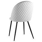 Мягкий стул в сером велюре Miruna Chair варинант исполнения - 4 | Loft Concept в Новосибирске