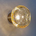 Бра с круглым плафоном из прозрачного стекла с пузырьками воздуха Effervia  варинант исполнения - 2 | Loft Concept в Новосибирске