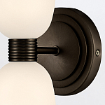 Бра для ванных комнат вертикальное с двумя матовыми белыми стеклянными плафонами Hinkley варинант исполнения - 3 | Loft Concept в Новосибирске