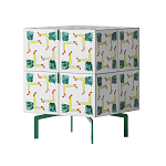 Тумба  с рисунком ShortT Pina Colada Green варинант исполнения - 2 | Loft Concept в Новосибирске