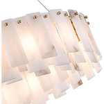 Люстра круглая декорированная натуральным камнем Stone Interior Accent варинант исполнения - 5 | Loft Concept в Новосибирске