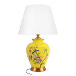 Настольная лампа желтая с изображением птиц Slip Away варинант исполнения - 7 | Loft Concept в Новосибирске