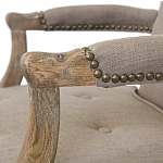 Кресло Aubrey Classical Armchair brown flax варинант исполнения - 4 | Loft Concept в Новосибирске