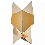 Дизайнерский журнальный стол фигурный золотого цвета Ufuri варинант исполнения - 1 | Loft Concept в Новосибирске