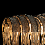 Люстра подвесная с металлическими цепочками и изогнутыми металлическими дугами 72 см Atlantis Chain варинант исполнения - 10 | Loft Concept в Новосибирске