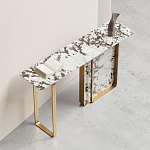 Консоль с прямоугольной мраморной столешницей Vivian Console варинант исполнения - 2 | Loft Concept в Новосибирске