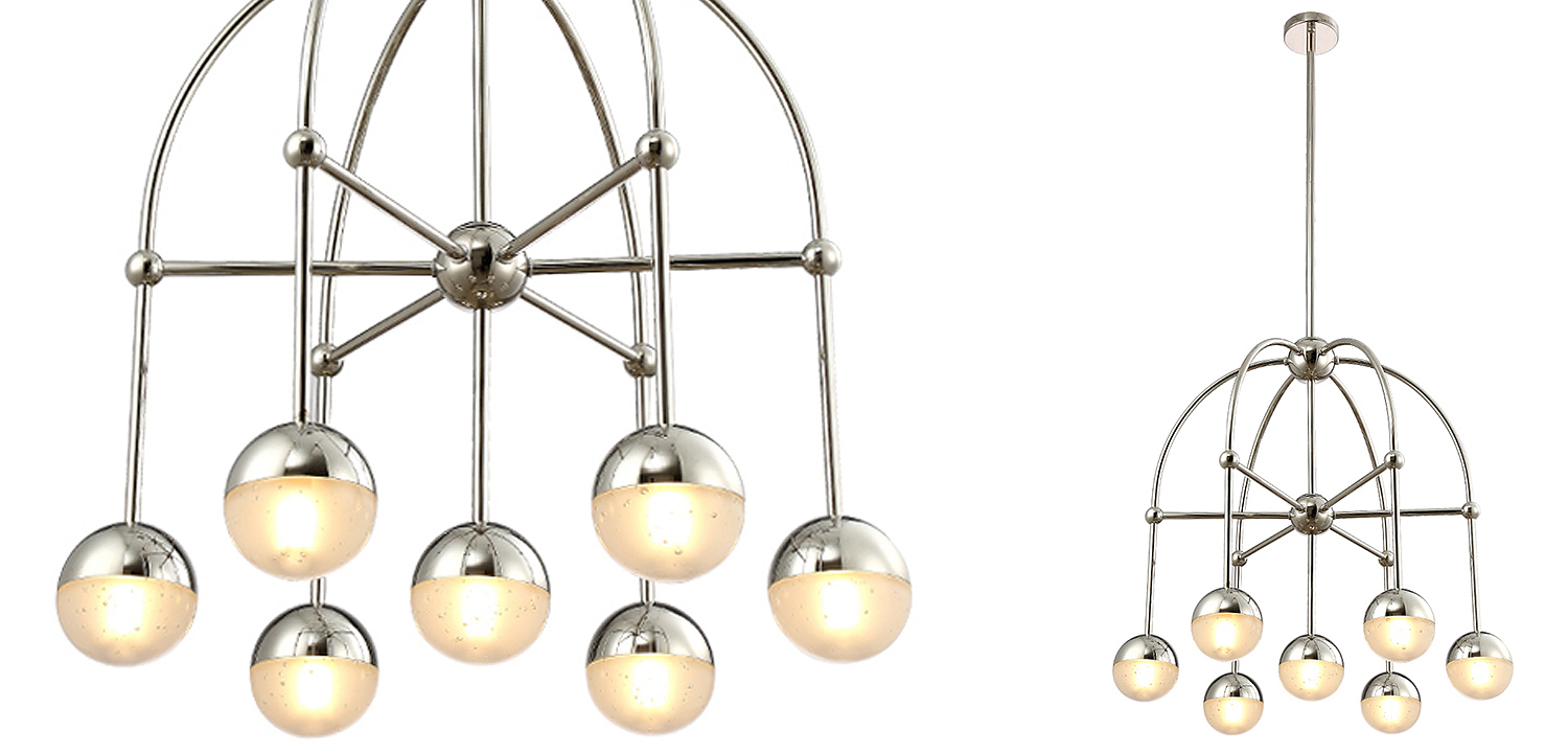Люстра Heidy Chrome Chandelier 7 Люстра Heidy Chrome Chandelier 7 - Loft-Concept в Новосибирске