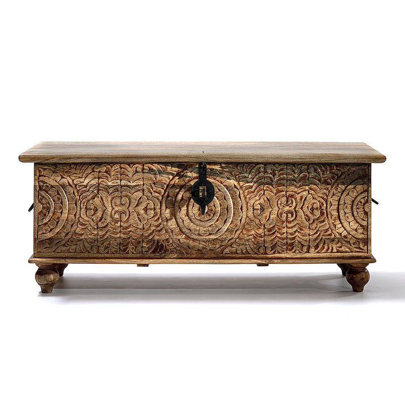 Сундук из массива манго Натуральный цвет Коричневый в Новосибирске | Loft Concept 