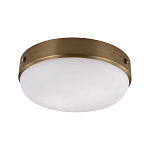 Потолочный светильник круглой формы с белым выпуклым матовым плафоном Feiss варинант исполнения - 1 | Loft Concept в Новосибирске