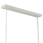 Люстра белая прямоугольная с абажурами в виде цветков тюльпана White Tulips варинант исполнения - 5 | Loft Concept в Новосибирске