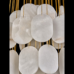 Люстра с овальными подвесками из натурального камня Spatial Composition варинант исполнения - 5 | Loft Concept в Новосибирске