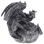 Декоративная статуэтка Дракон Silver Dragon Statuette варинант исполнения - 1 | Loft Concept в Новосибирске