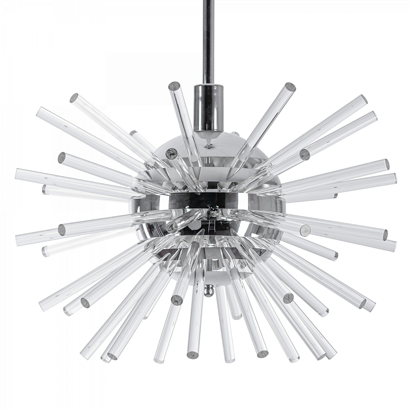 Bakalowits Miracle Sputnik Chandelier with Crystal Glass Rods Хром Прозрачное Стекло в Новосибирске | Loft Concept 