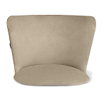 Барный стул со спинкой на 4-х коричневых ножках Бежевый Велюр Ava Charm варинант исполнения - 3 | Loft Concept в Новосибирске